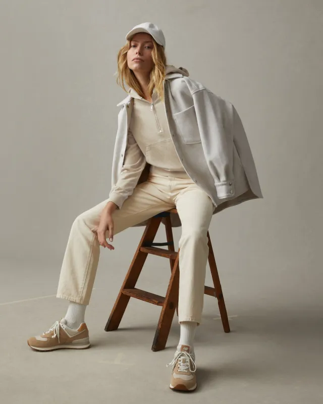 French Terry Half Zip Hoodie - Castle Wall sold by American Giant