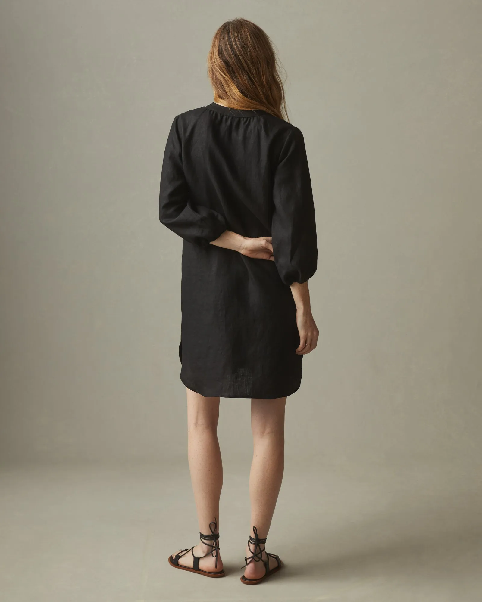 Women's Linen Tunic Dress - Meteorite sold by American Giant product image thumbnail 2
