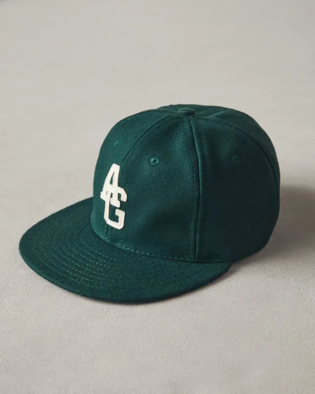 Ebbets Field Baseball Hat - Bottle Green sold by American Giant