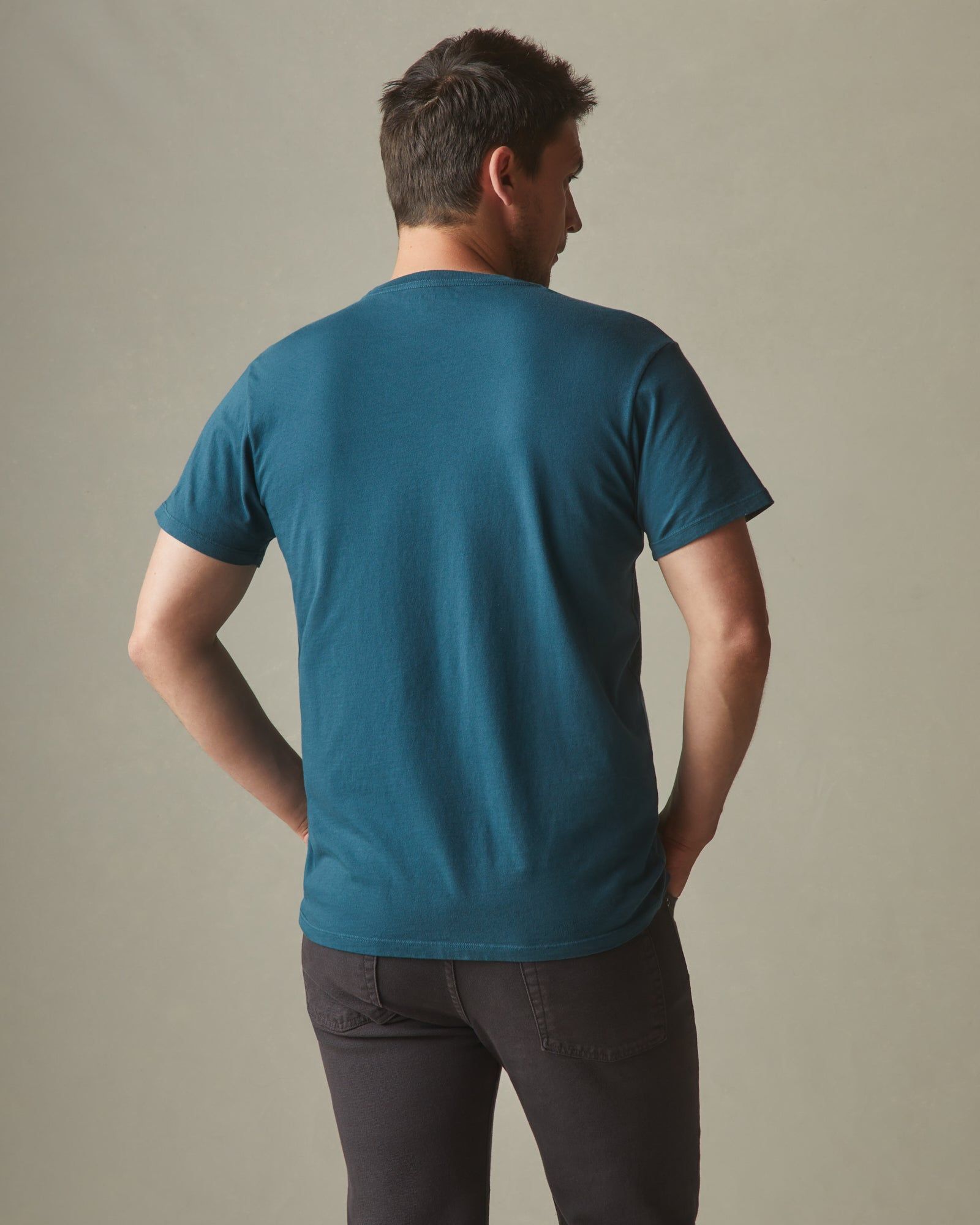 Classic Cotton Crew Tee - Blue Mountain sold by American Giant product image thumbnail 3