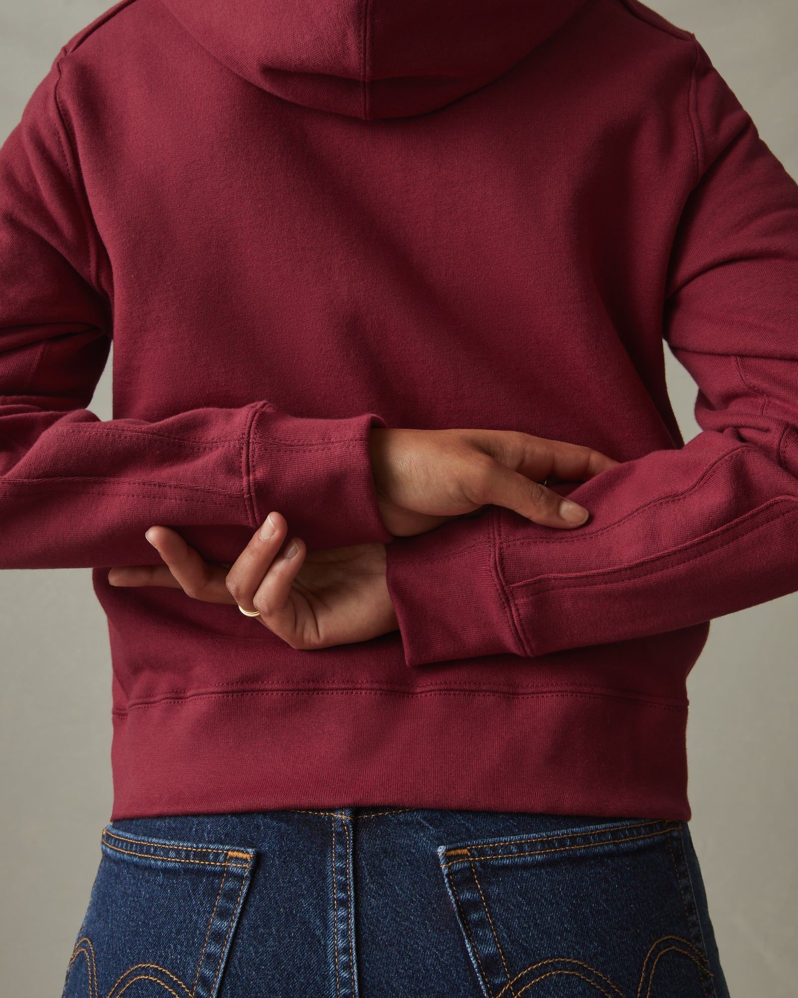 Relaxed Classic Full Zip - Bonfire Red sold by American Giant product image thumbnail 5