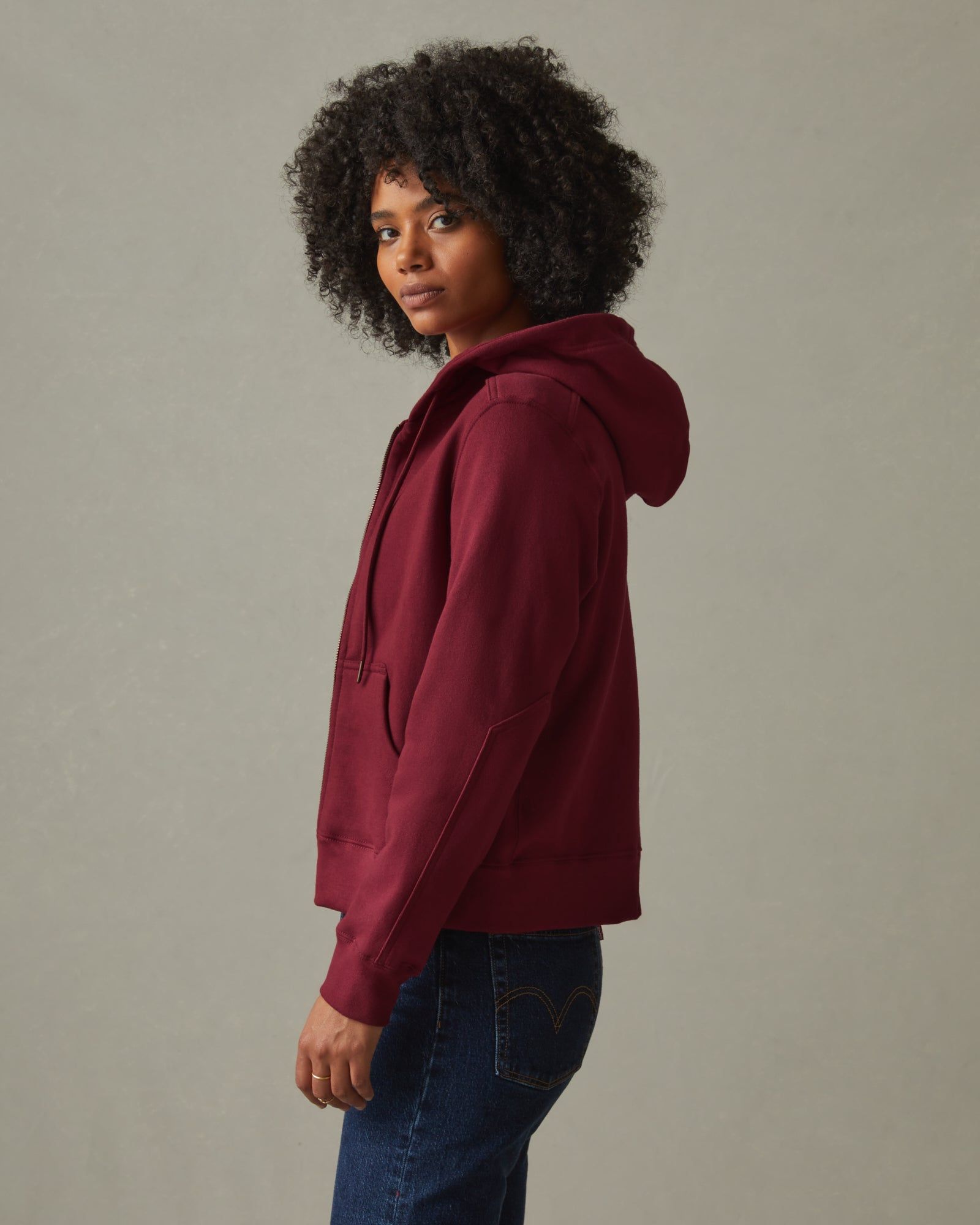 Relaxed Classic Full Zip - Bonfire Red sold by American Giant product image thumbnail 2