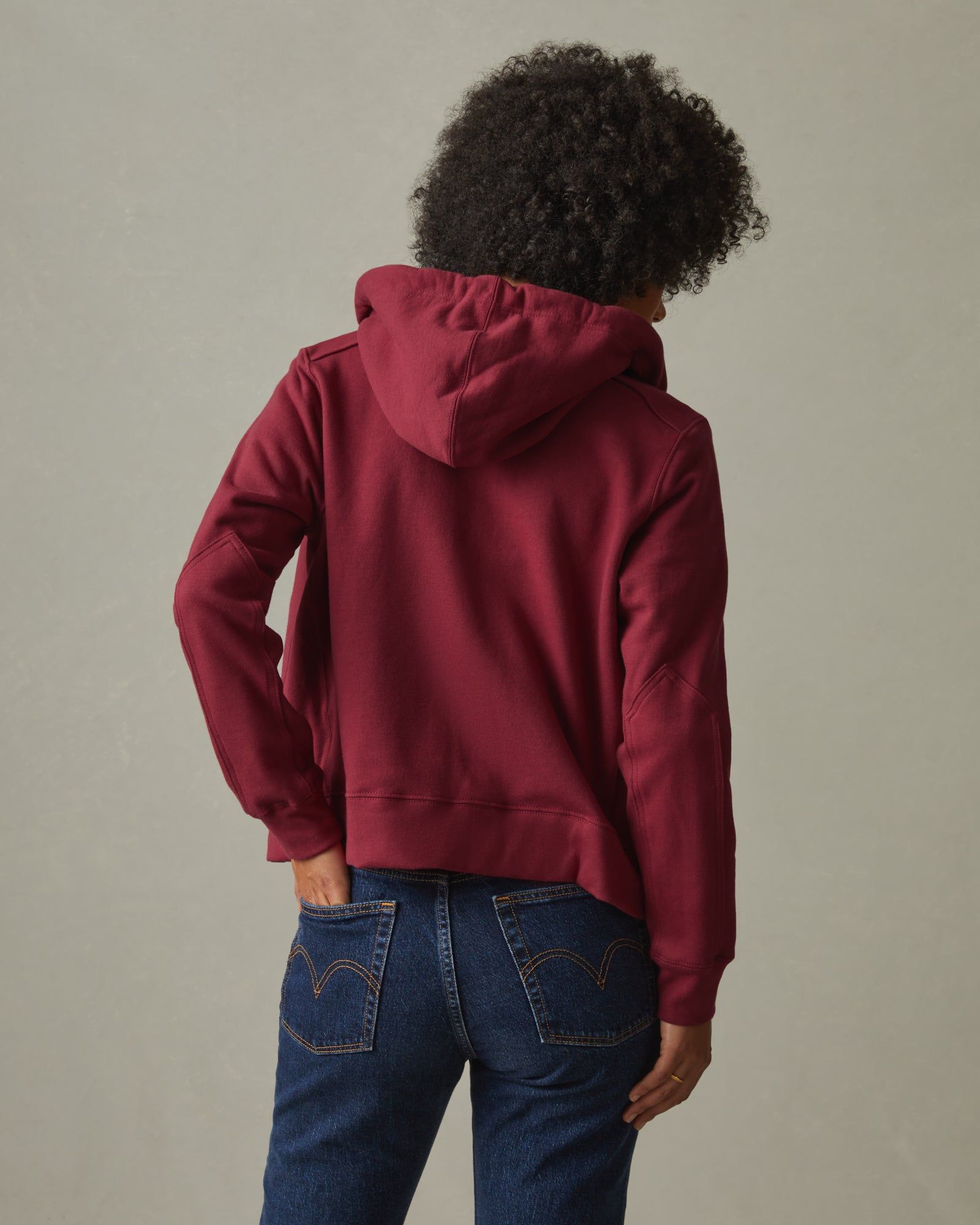 Relaxed Classic Full Zip - Bonfire Red sold by American Giant product image thumbnail 3