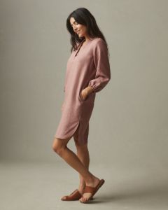 Linen Tunic Dress - Burlwood sold by American Giant