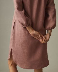 Linen Tunic Dress - Burlwood sold by American Giant