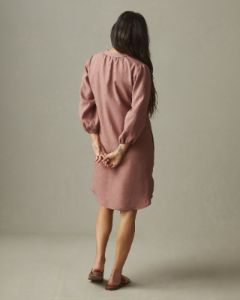 Linen Tunic Dress - Burlwood sold by American Giant