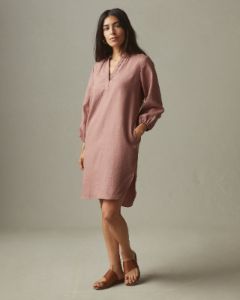 Linen Tunic Dress - Burlwood sold by American Giant