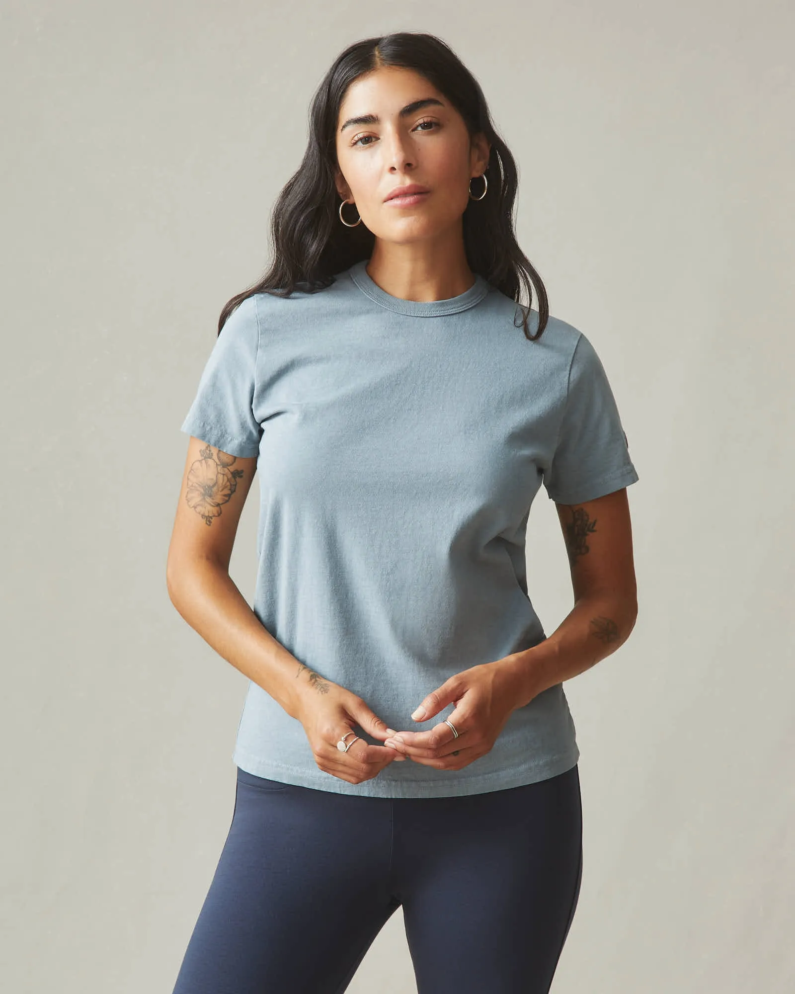 Women's Vintage Crew Tee - Washed Trooper sold by American Giant product image thumbnail 2