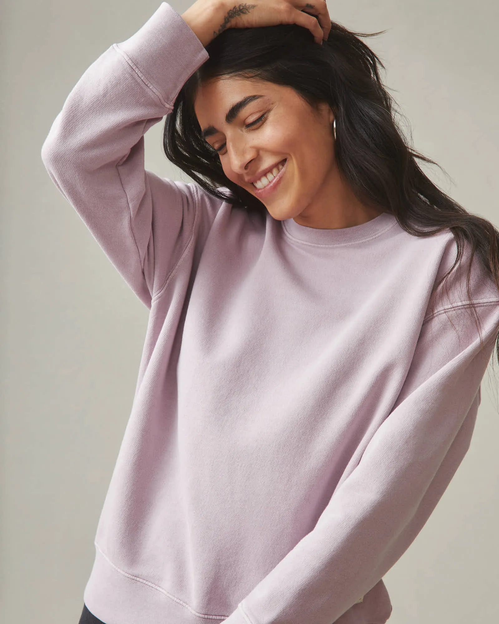 Women's Relaxed Crew - Thistle sold by American Giant product image thumbnail 3