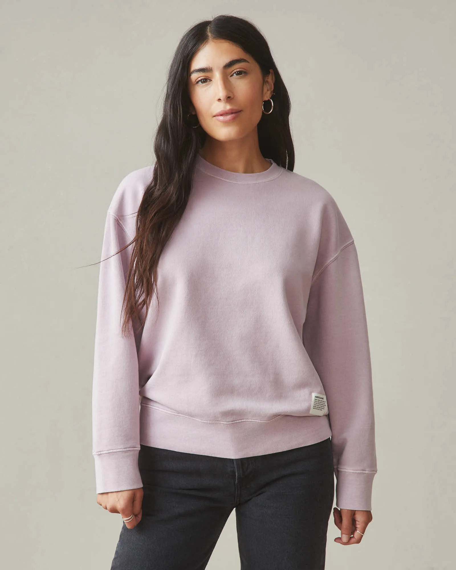 Women's Relaxed Crew - Thistle sold by American Giant product image thumbnail 2