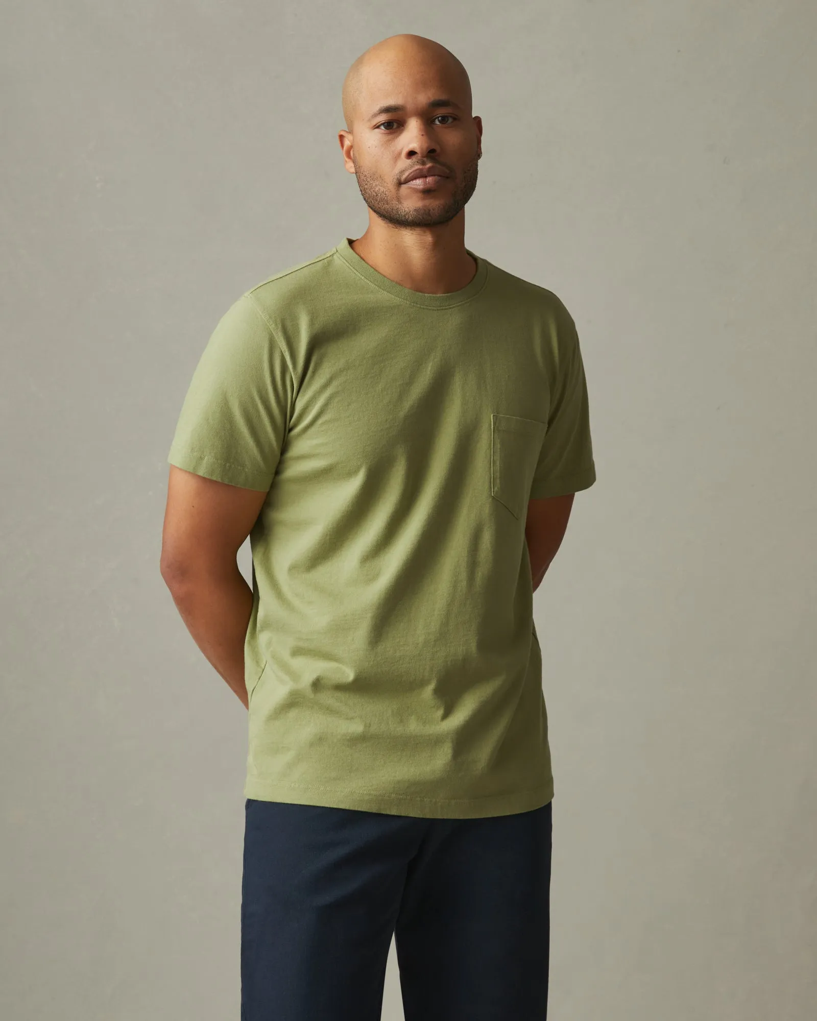 Men's Pocket Tee - Pale Sage sold by American Giant