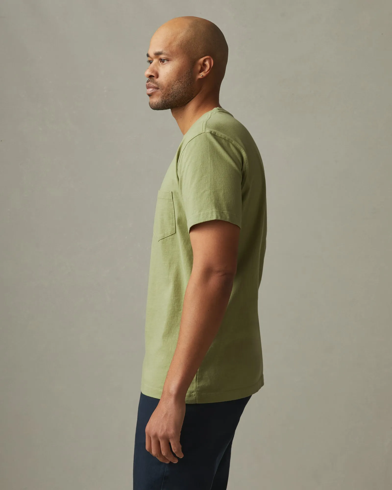 Men's Pocket Tee - Pale Sage sold by American Giant product image thumbnail 2