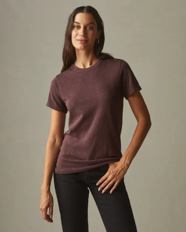 Premium Slub Crew Tee - Puce sold by American Giant