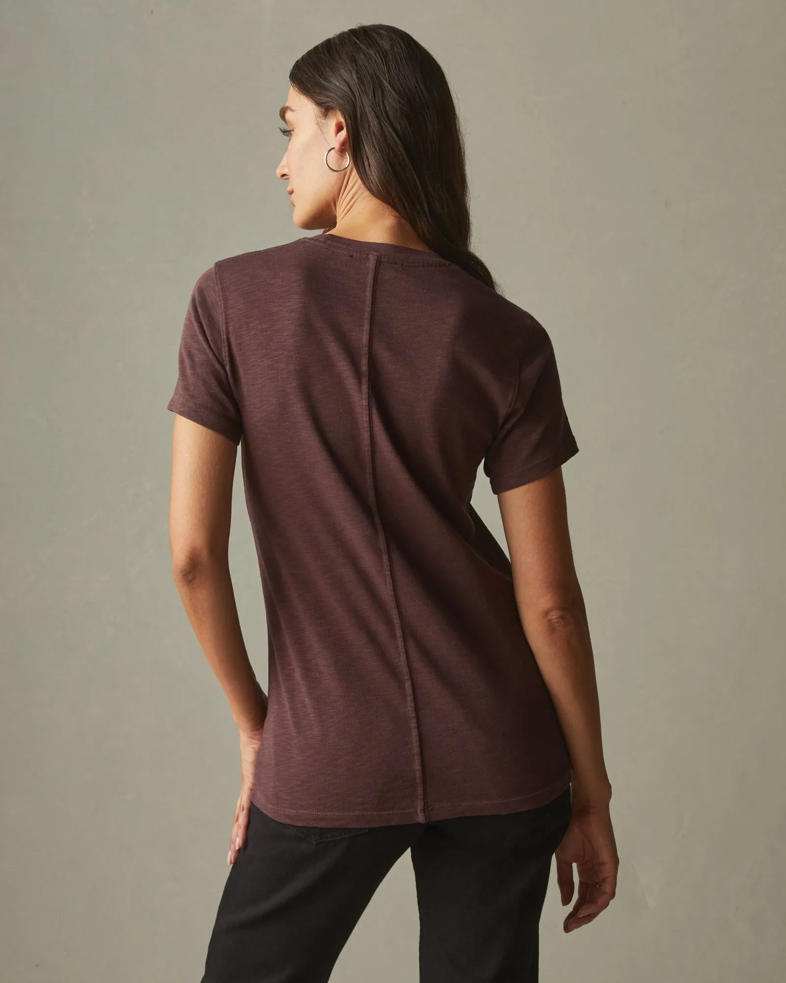Premium Slub Crew Tee - Puce sold by American Giant product image thumbnail 2