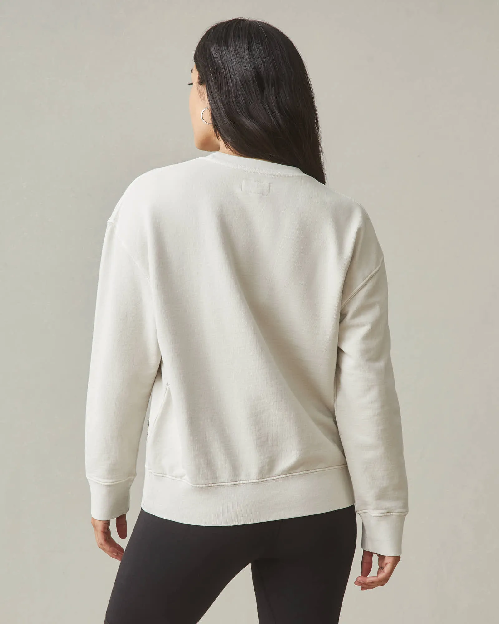 Women's Relaxed French Terry Crew - Malt White sold by American Giant product image thumbnail 4