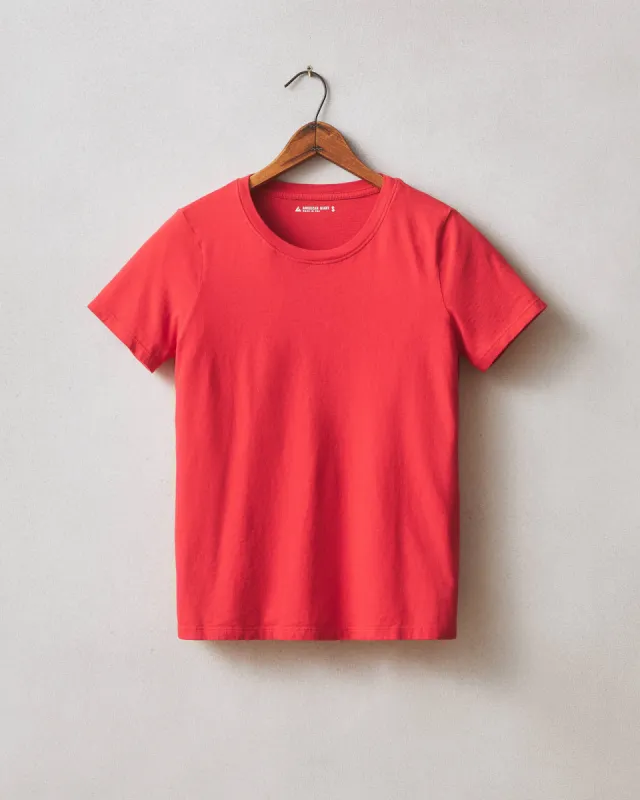 Women's Classic Cotton Crew Tee - Tango Red sold by American Giant