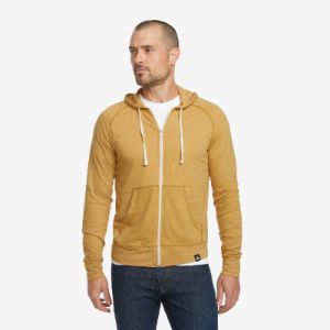Lightweight Full Zip - Golden Rod Heather sold by American Giant