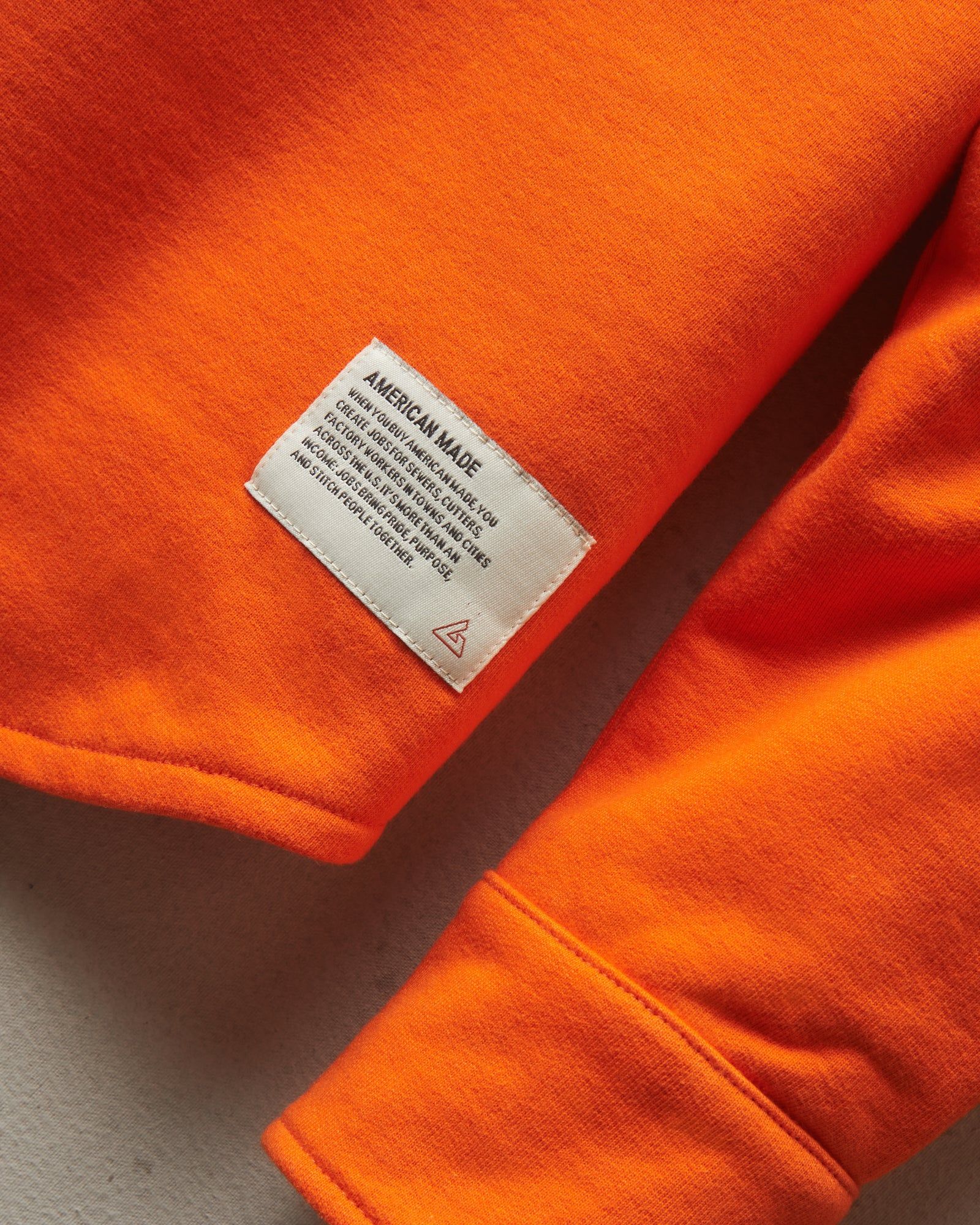 Redwood Fleece Overshirt - Industrial Orange sold by American Giant product image thumbnail 4