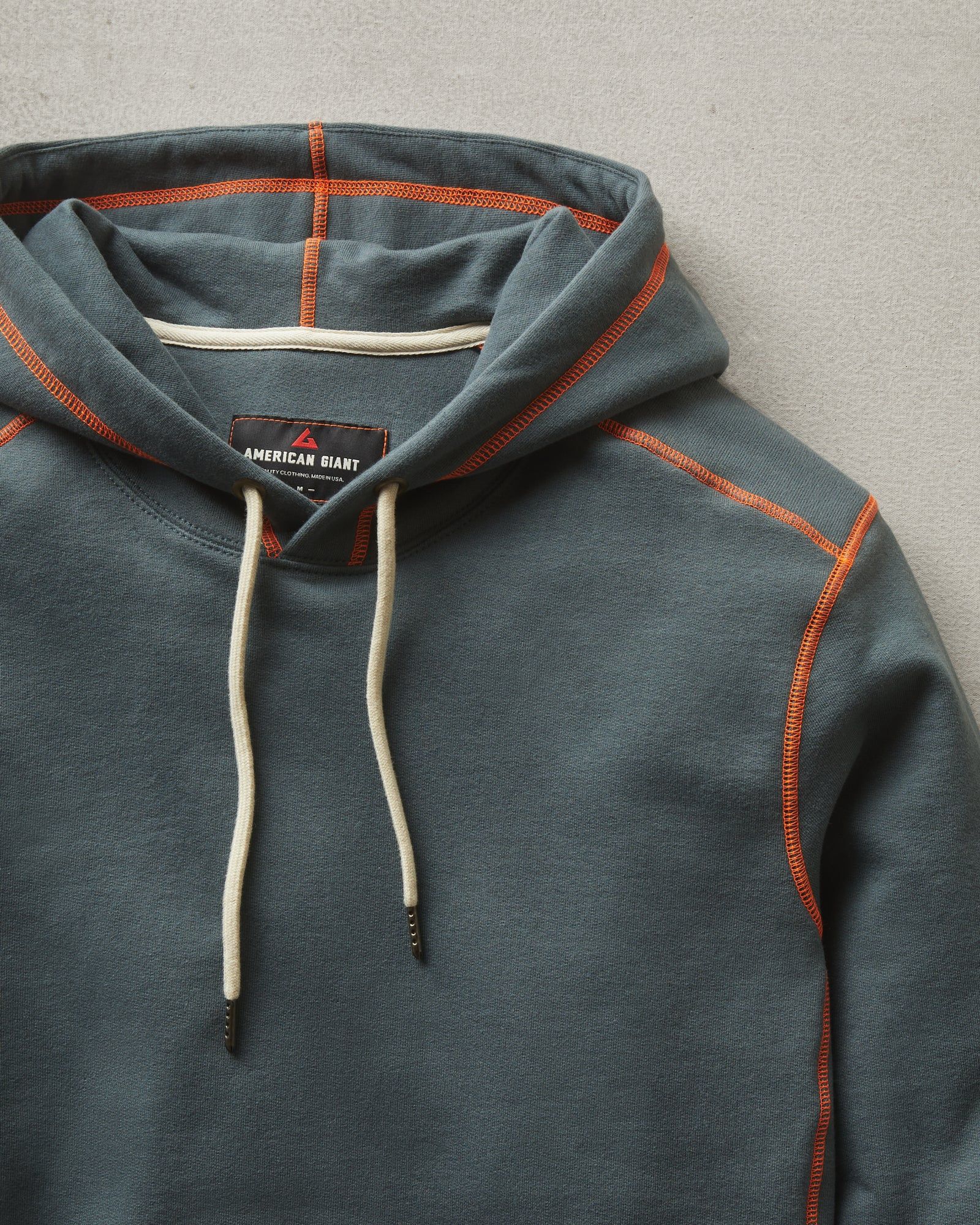 Classic Pullover - Contrast Stitch - Vintage Indigo sold by American Giant product image thumbnail 2