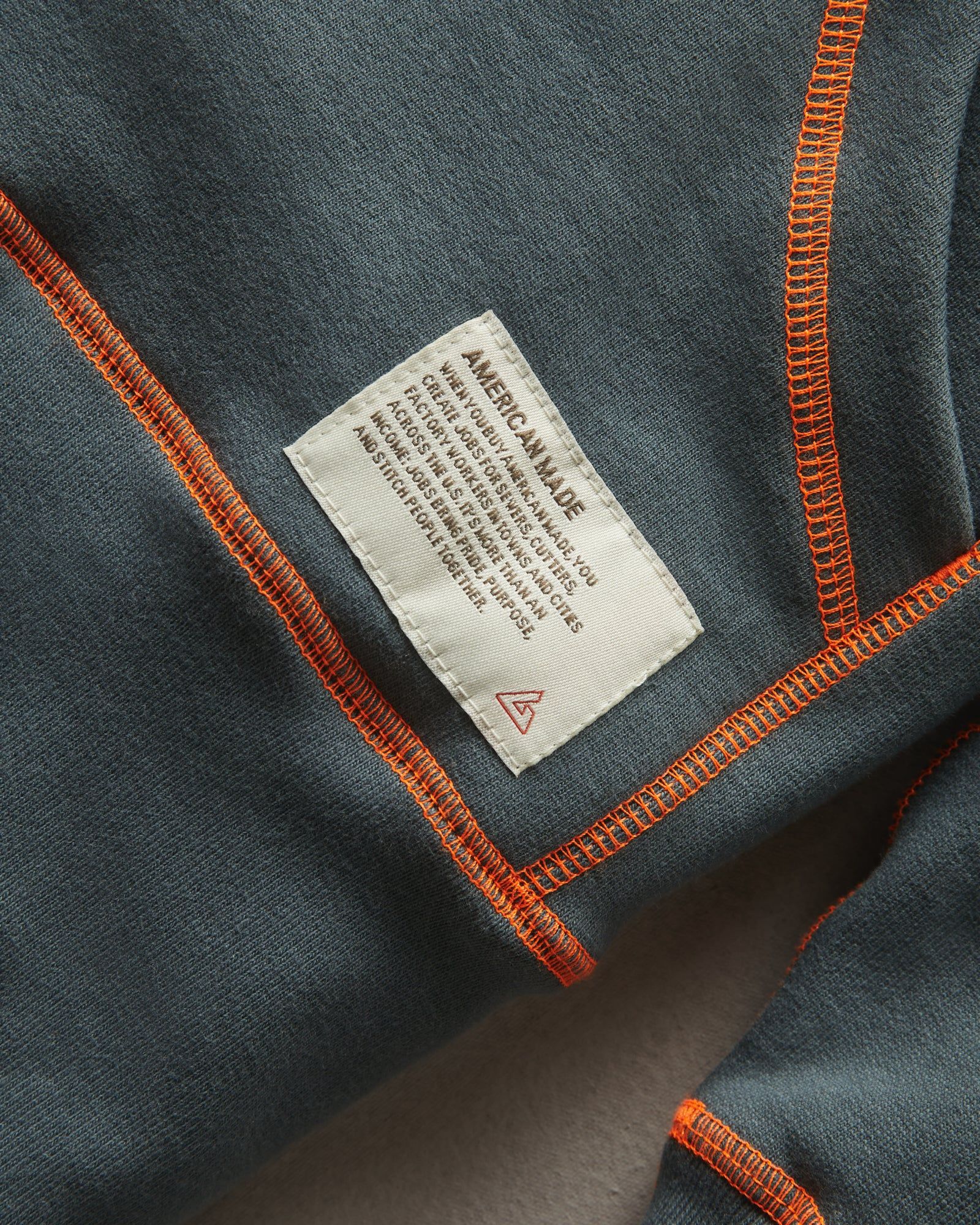 Classic Pullover - Contrast Stitch - Vintage Indigo sold by American Giant product image thumbnail 3