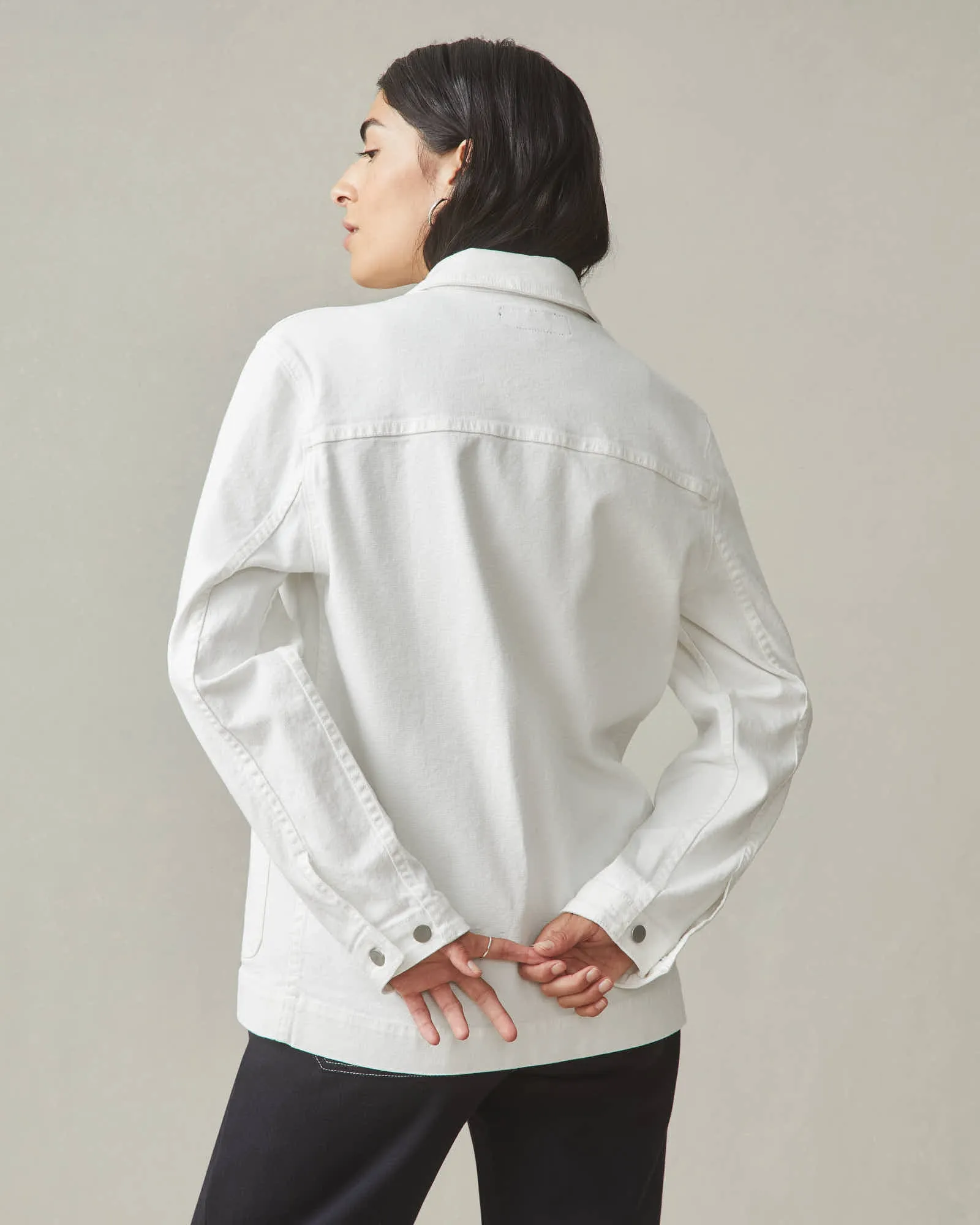 Unisex Roughneck Chore Jacket - Natural sold by American Giant product image thumbnail 5