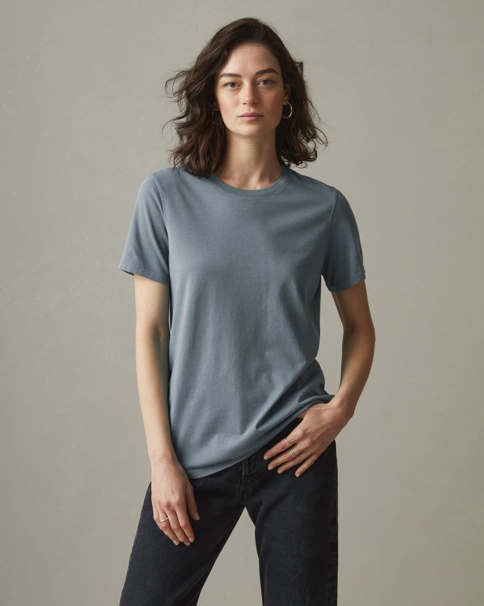 Classic Cotton Crew Tee - Lead sold by American Giant
