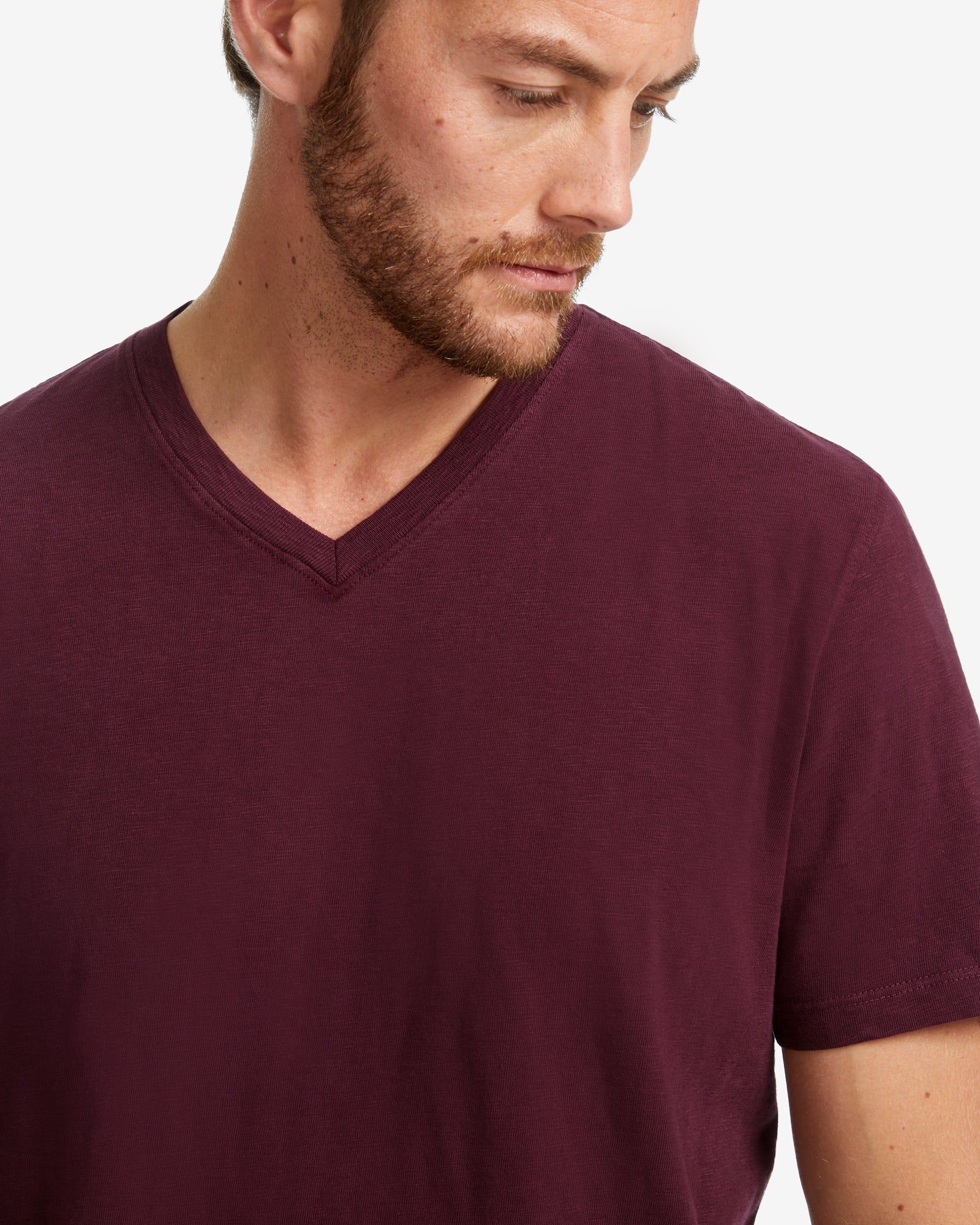 Premium Slub V-Neck Tee - Black Amber sold by American Giant product image thumbnail 3