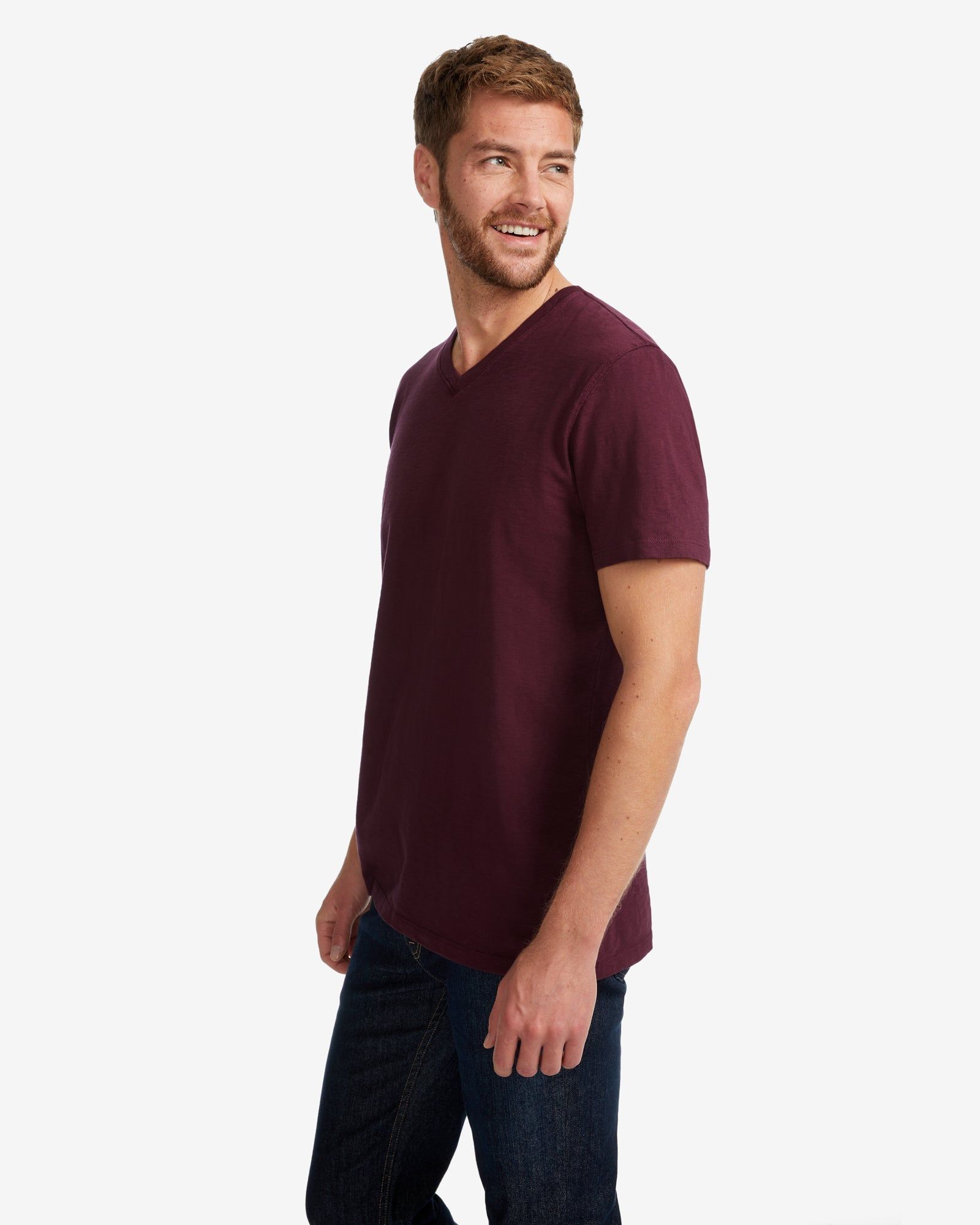 Premium Slub V-Neck Tee - Black Amber sold by American Giant product image thumbnail 5