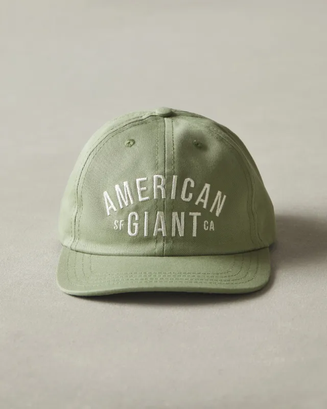 Six Panel Hat - Sage sold by American Giant