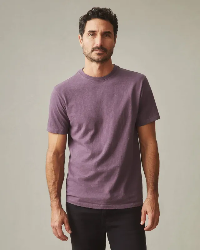 Premium Slub Crew Tee - Black Plum sold by American Giant