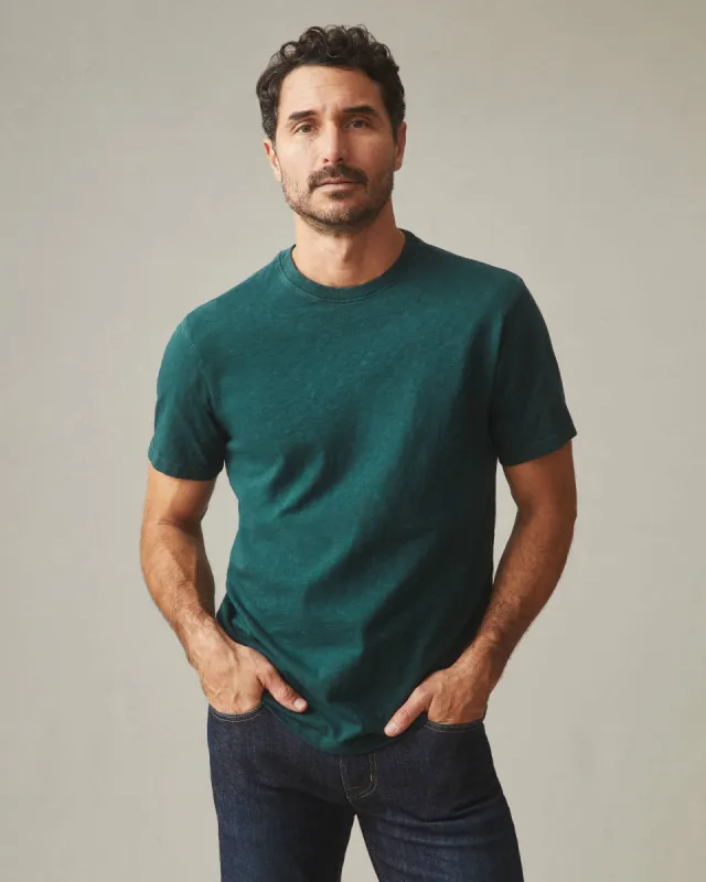 Men's Premium Slub Crew Tee - Monstera Green sold by American Giant