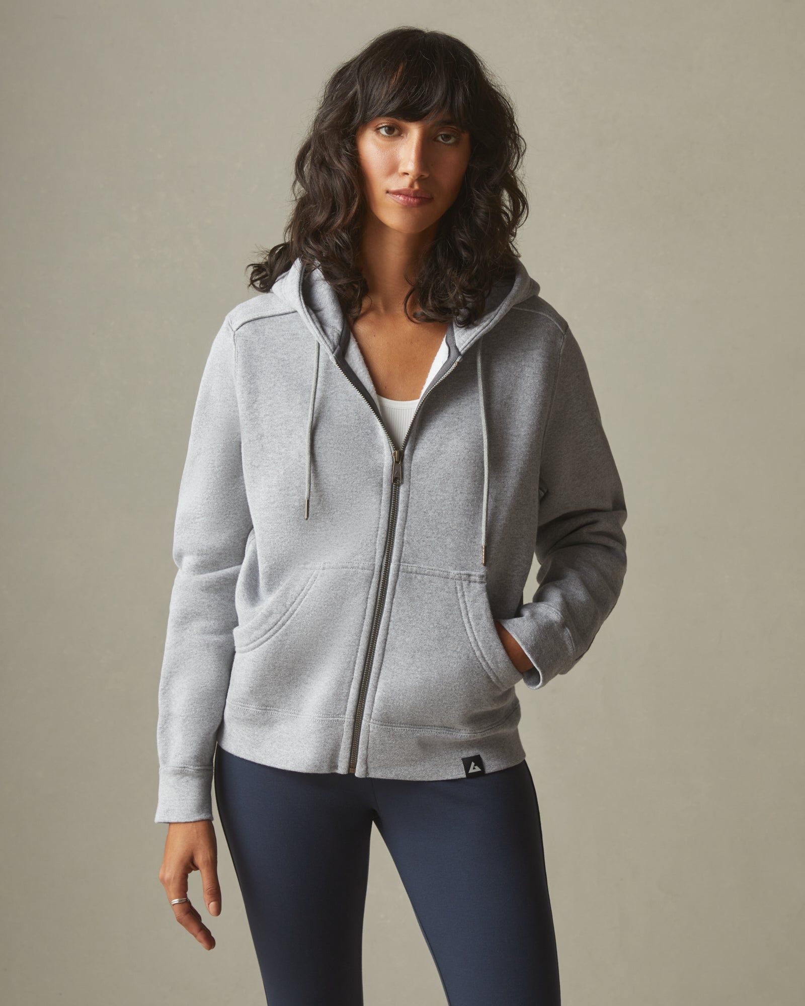 Relaxed Classic Full Zip - Grey Heather sold by American Giant product image thumbnail 3