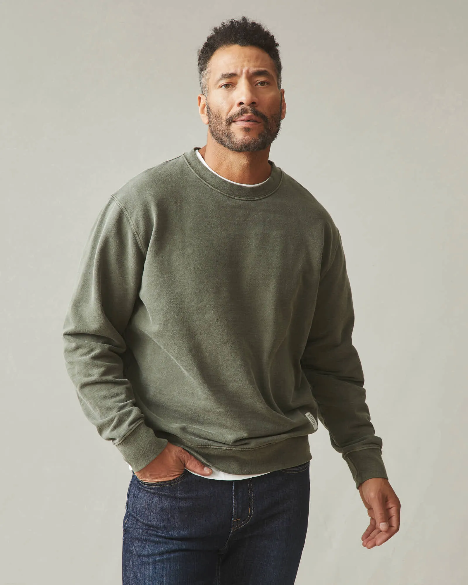 Relaxed Crew - Olive sold by American Giant product image thumbnail 2