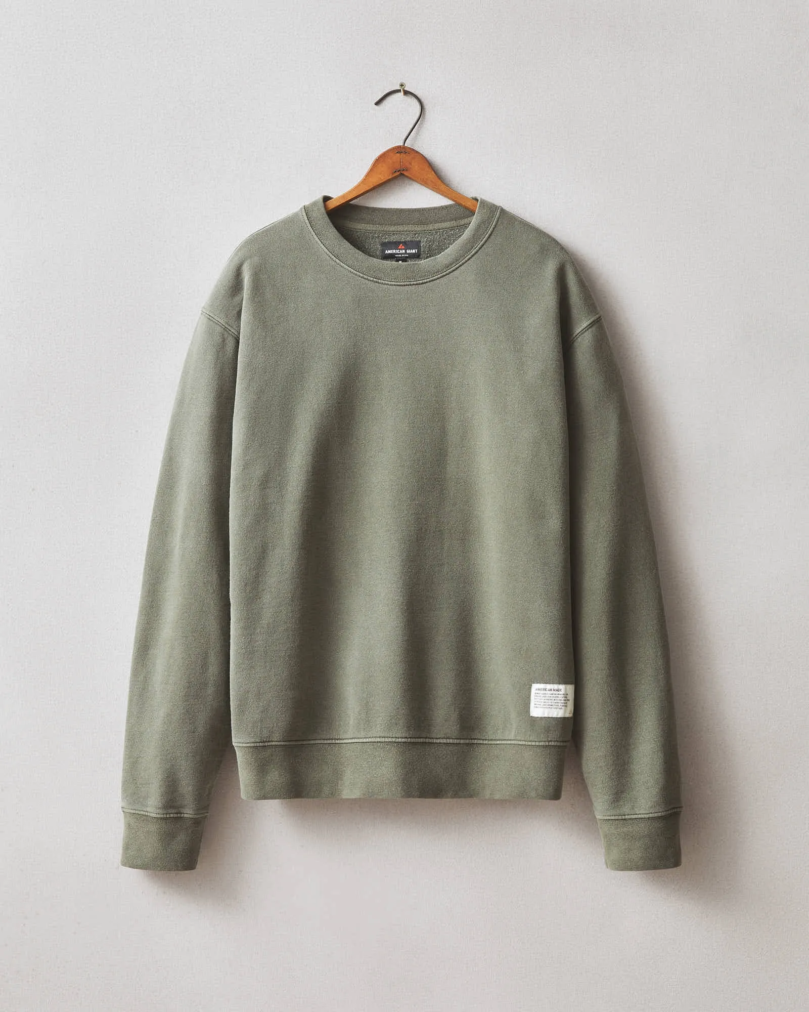 Relaxed Crew - Olive sold by American Giant