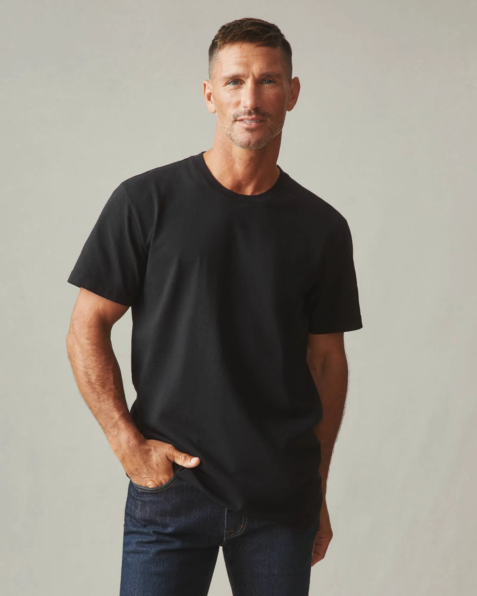 Men's Vintage Crew Tee - Black sold by American Giant product image thumbnail 2