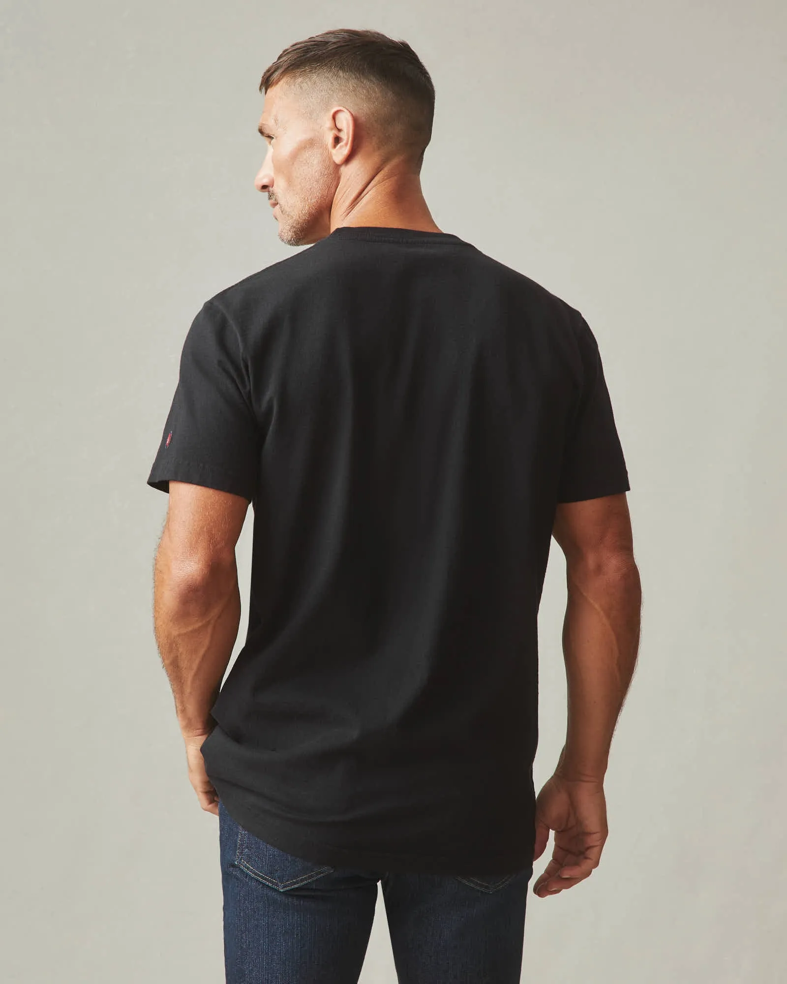 Men's Vintage Crew Tee - Black sold by American Giant product image thumbnail 4