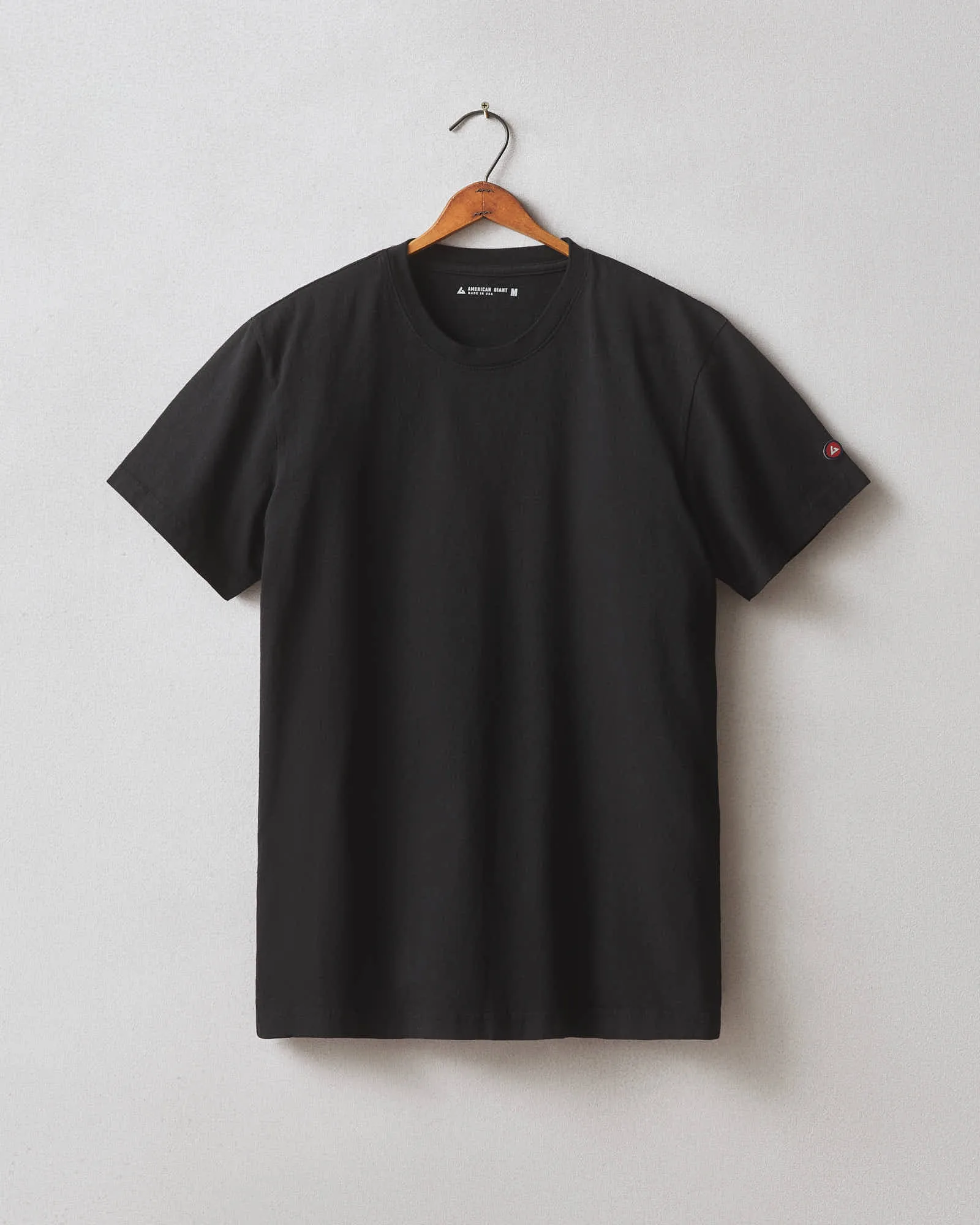 Men's Vintage Crew Tee - Black sold by American Giant