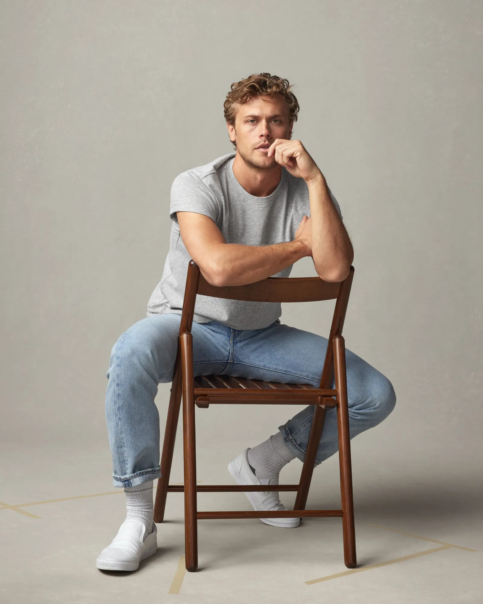 Classic Cotton Crew Tee - Athletic Heather sold by American Giant product image thumbnail 5