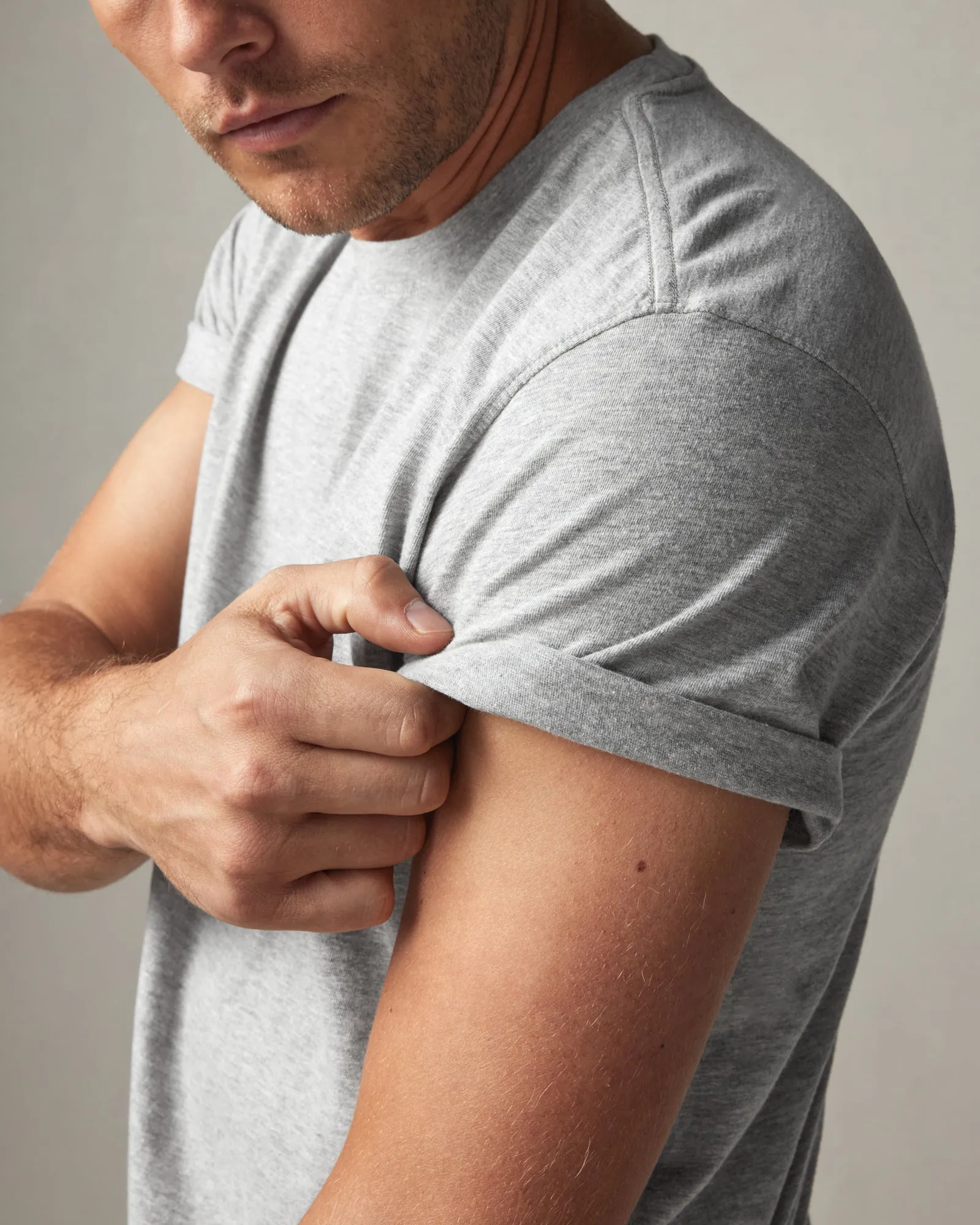 Classic Cotton Crew Tee - Athletic Heather sold by American Giant product image thumbnail 4