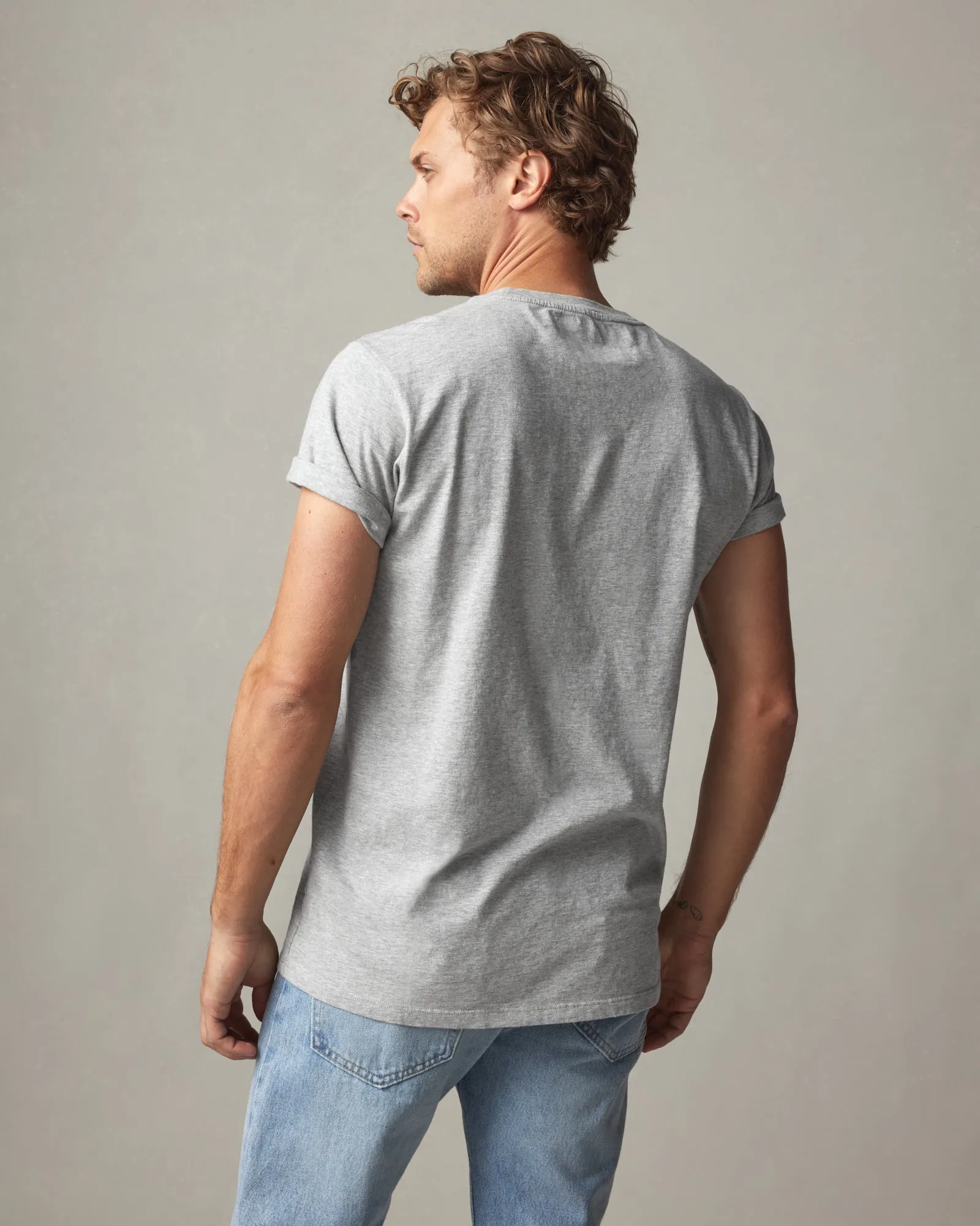 Classic Cotton Crew Tee - Athletic Heather sold by American Giant product image thumbnail 3