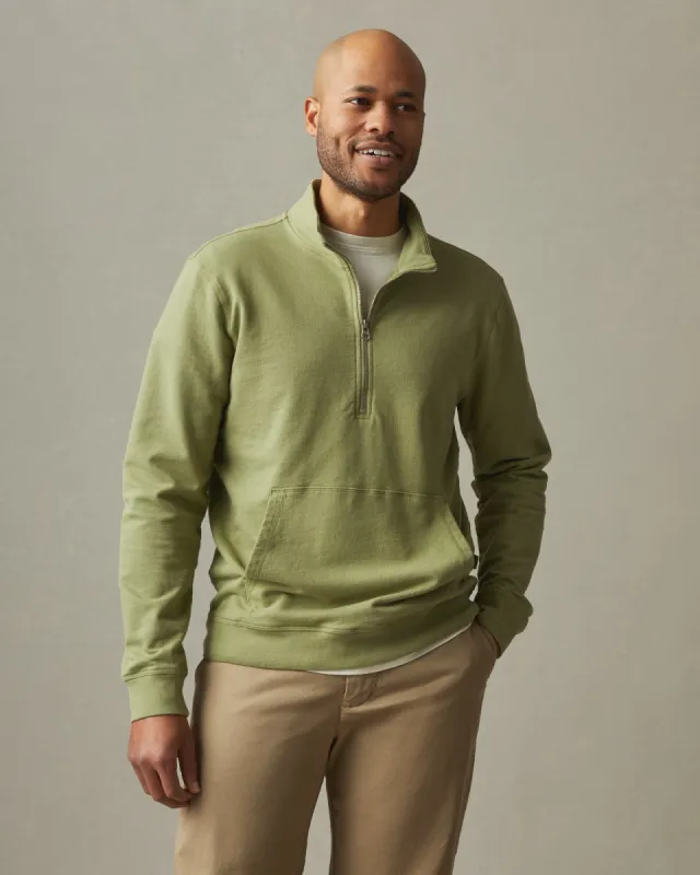 French Terry Half Zip - Pale Sage sold by American Giant