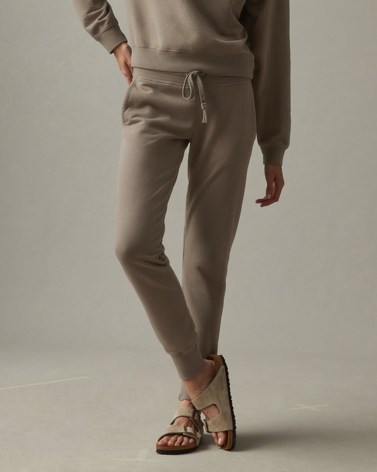 Lightweight Cotton Jogger - Khaki sold by American Giant