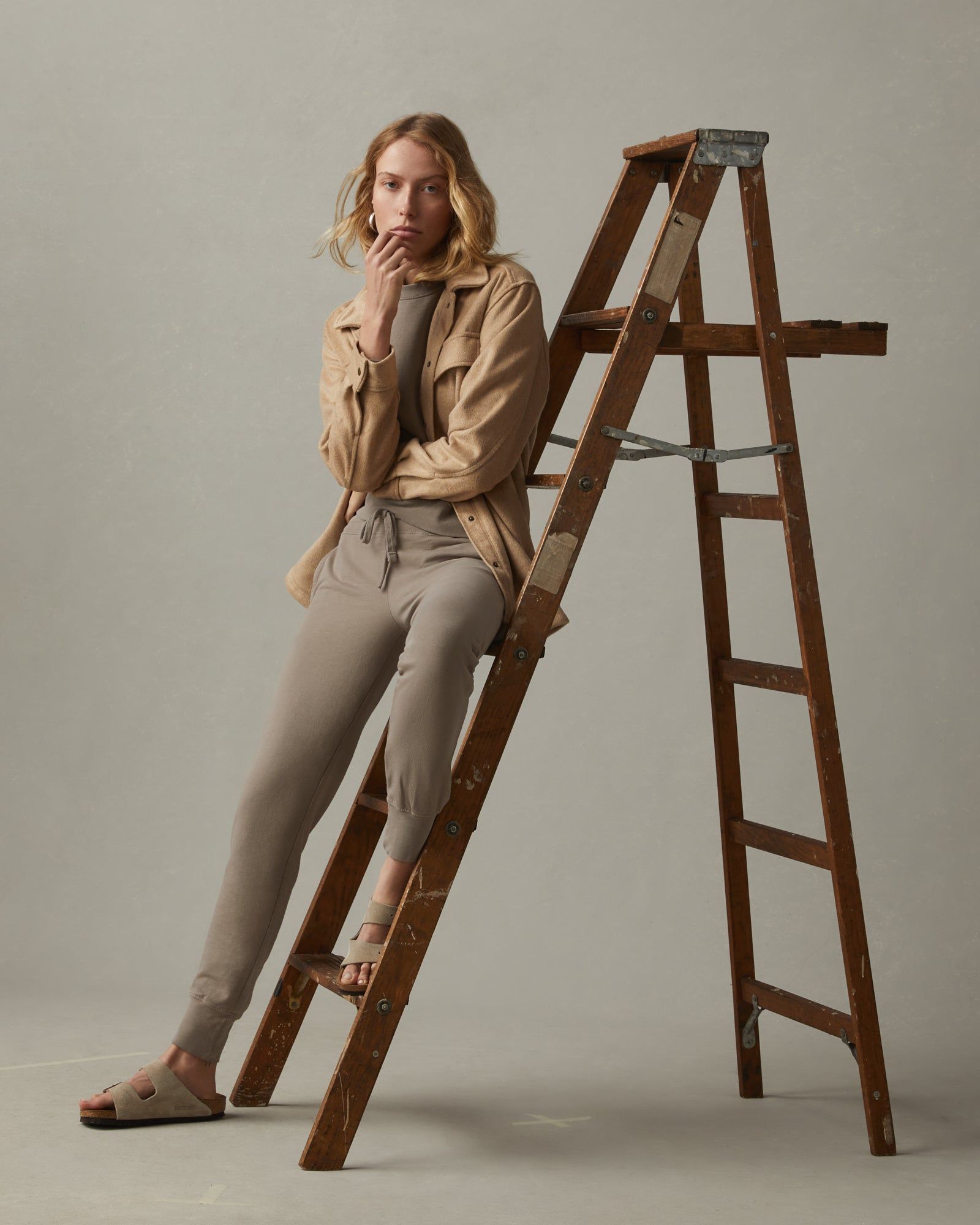 Lightweight Cotton Jogger - Khaki sold by American Giant product image thumbnail 5