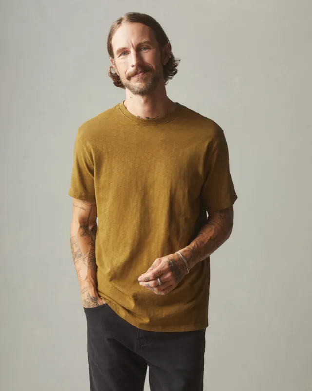 Men's Premium Slub Crew Tee - Butternut sold by American Giant