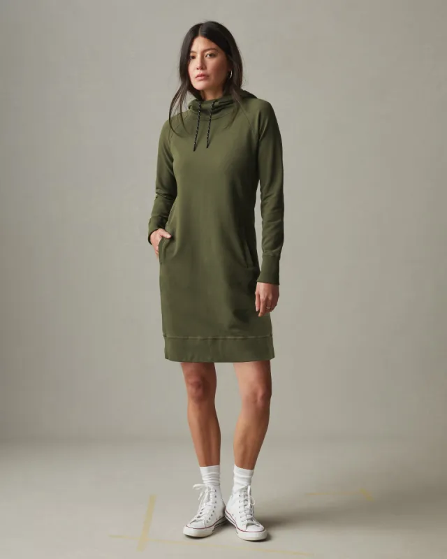 Women's Hoodie Dress - Moss sold by American Giant