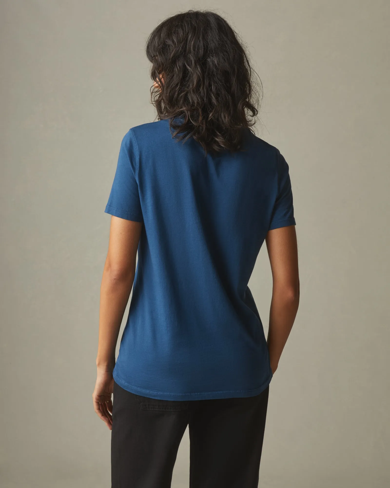 Classic Cotton Crew Tee - Blue Storm sold by American Giant product image thumbnail 2