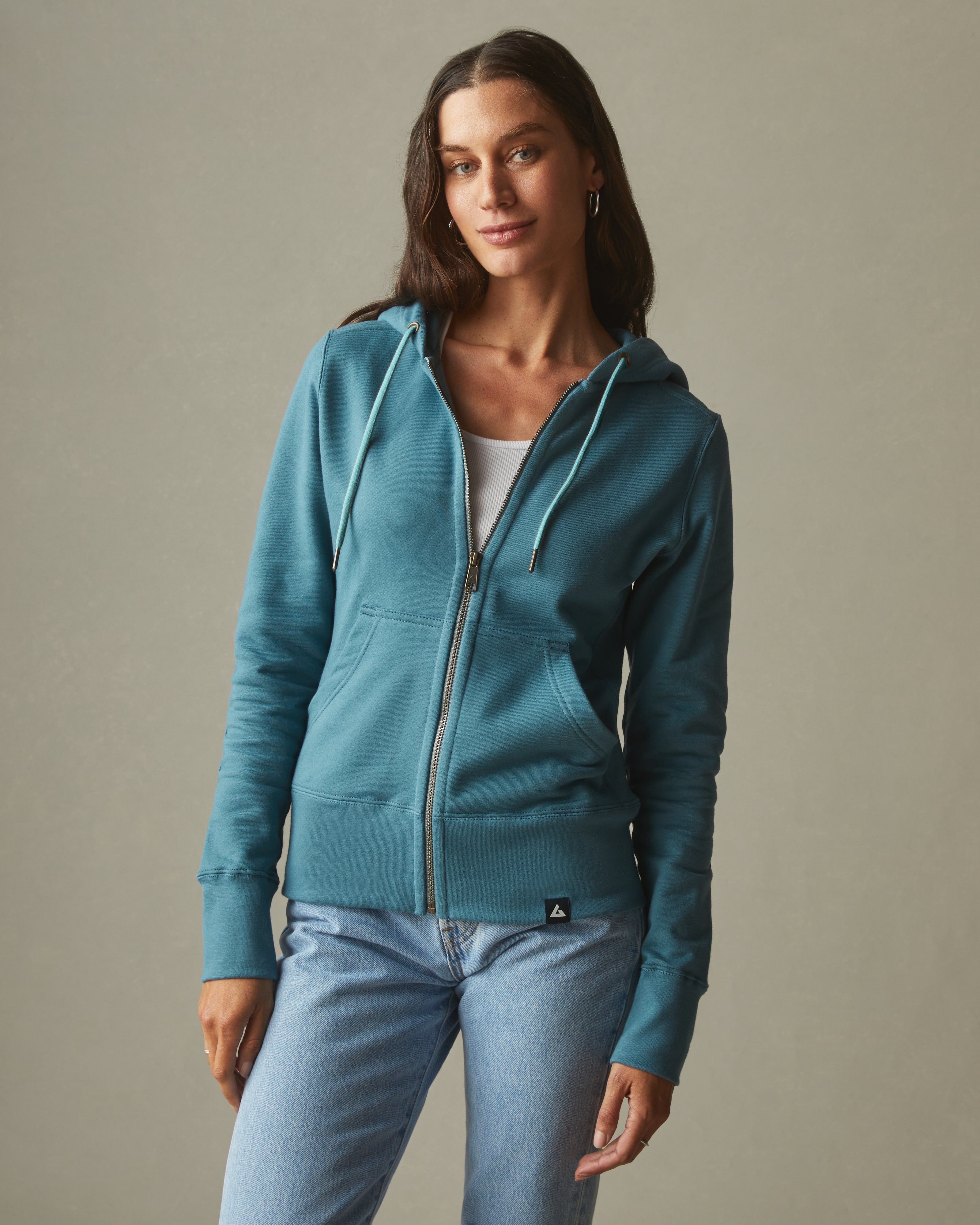 Classic Full Zip - Rainstorm sold by American Giant