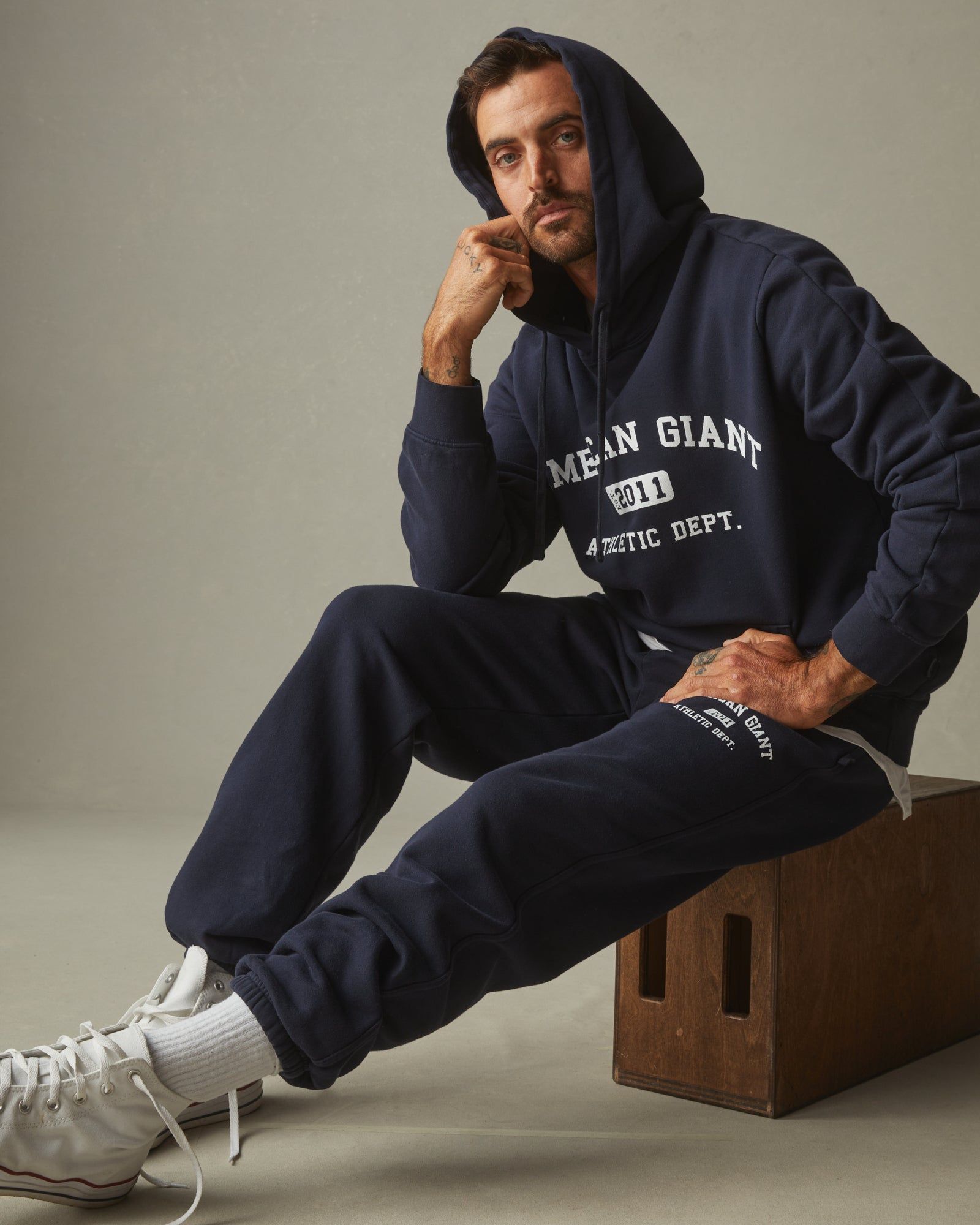 Collegiate Graphic Pullover - Dress Navy sold by American Giant product image thumbnail 5