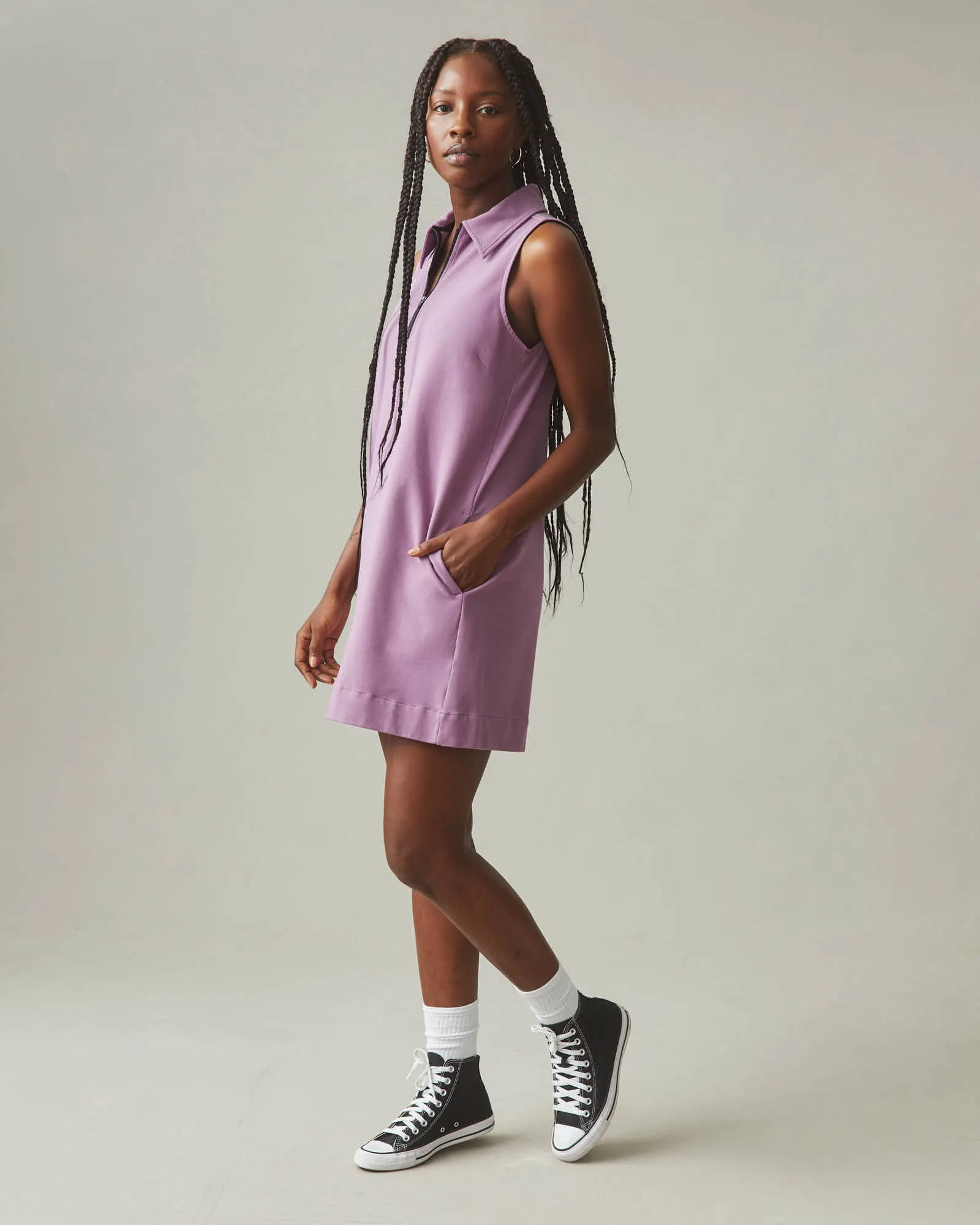 Women's Tennis Dress - Very Grape sold by American Giant product image thumbnail 3