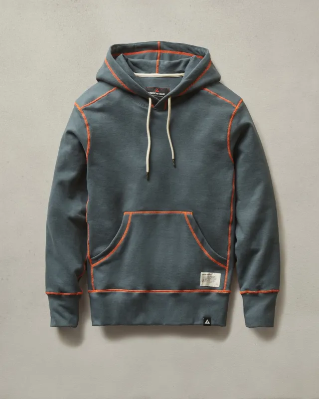 Classic Pullover - Contrast Stitch - Vintage Indigo sold by American Giant